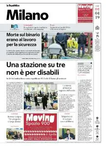 la Repubblica Milano - 4 Aprile 2019