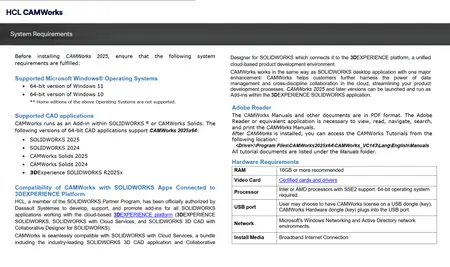 CAMWorks 2025 SP2 for SolidWorks