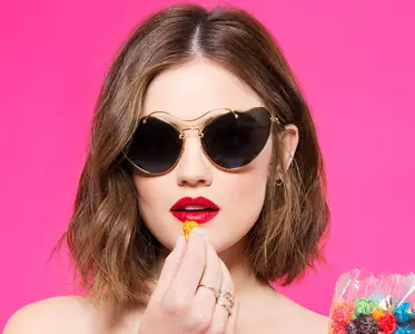 Lucy Hale by Ruben Chamorro for Cosmopolitan May 2016
