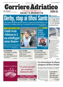 Corriere Adriatico Ascoli - 22 Ottobre 2025