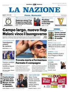 La Nazione Pistoia Montecatini - 7 Ottobre 2025