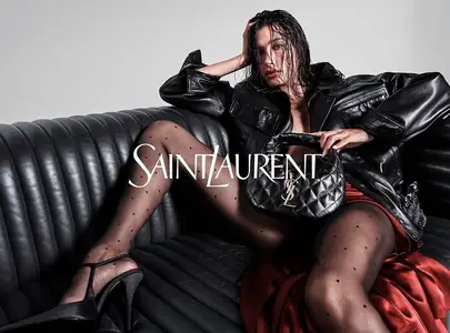 Hailey Bieber by Gray Sorrenti for Saint Laurent Fall 2025 Campaign