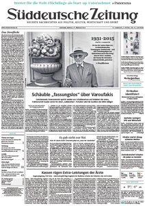 Süddeutsche Zeitung vom Freitag, 27. Februar 2015