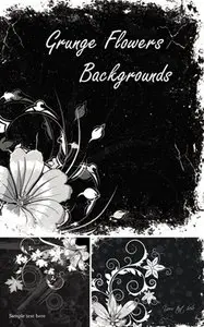 Grunge Flowers Backgrounds