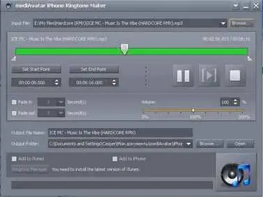 mediAvatar iPhone Ringtone Maker 2.0.10.1116
