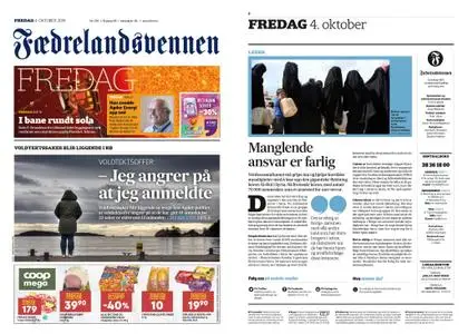 Fædrelandsvennen – 04. oktober 2019