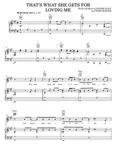 That's What She Gets For Loving Me - Brooks & Dunn, John Waite (Piano-Vocal-Guitar)