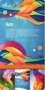 Vector background color 3D