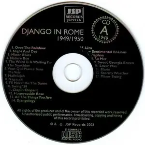 Django Reinhardt - Django In Rome 1949-1950 (2003) {4CD Box Set JSP Records JSP919}