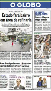 Jornal O Globo - 15 de outubro de 2012 - Segunda