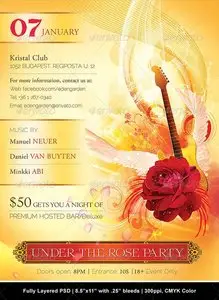 GraphicRiver Rose Party Poster/Flyer