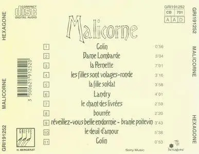 Malicorne - s/t (1974) {Griffe/Sony Music CD}