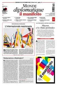 Il Manifesto Le Monde diplomatique - Settembre 2020
