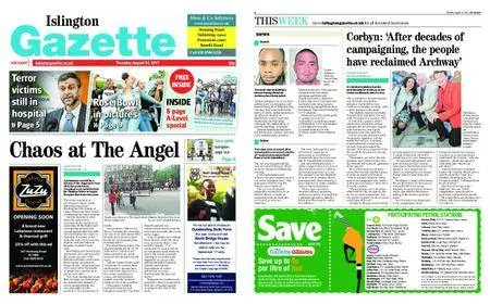 Islington Gazette – August 24, 2017