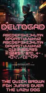 Deltogad - Futuristic Fonts