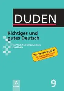 Duden: Richtiges und gutes Deutsch: Das Wörterbuch der sprachlichen Zweifelsfälle: Band  (Repost)