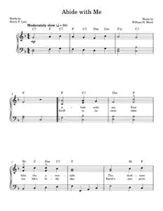 Abide With Me - Henry F. Lyte (Easy Piano)