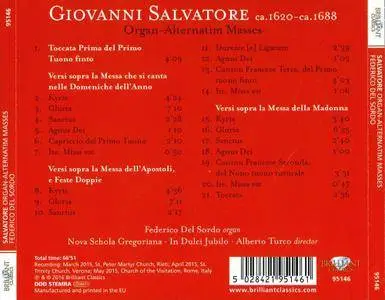 Federico Del Sordo, Nova Schola Gregoriana, In Dulci Jubilo, Alberto Turco - Salvatore: Organ-Alternatim Masses (2016)