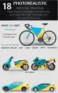 GraphicRiver - 18 Different Vehicle Mock Up