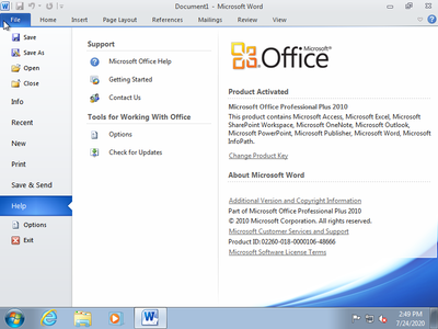 Windows 7 SP1 Ultimate With Office Pro Plus 2010 VL July 2020 (x64) Preactivated