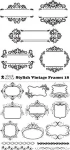Vectors - Stylish Vintage Frames 18