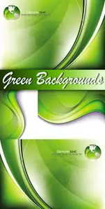 Green Abstract Backgrounds Vector