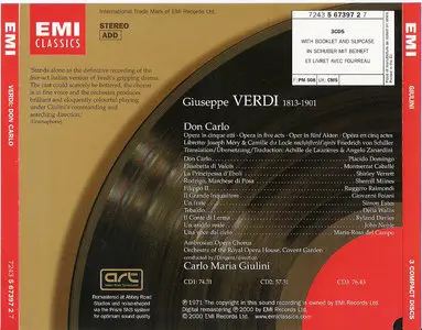 Verdi - Don Carlo   ( Giulini ) [ Remaster 2000 ]