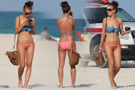 Rosie Jones - Topless & Bikini in Miami Beach October 23, 2011