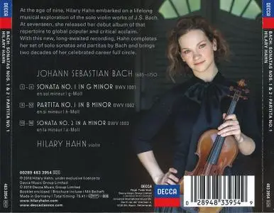 Hilary Hahn - Bach: Sonatas Nos. 1 & 2; Partita No. 1 (2018)