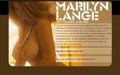 Playmate of the Year 1975 - Marilyn Lange