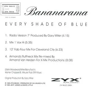 Bananarama - Every Shade Of Blue (Germany CD5) (1995) {ZYX Music}