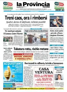 LA PROVINCIA PAVESE 28 DICEMBRE 2009