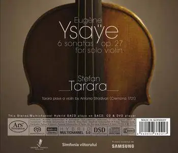 Stefan Tarara - Ysaÿe: 6 Sonatas for Solo Violin, Op. 27 (2018)