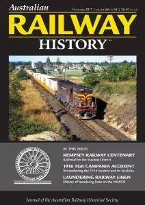 Australian Railway History - November 2017