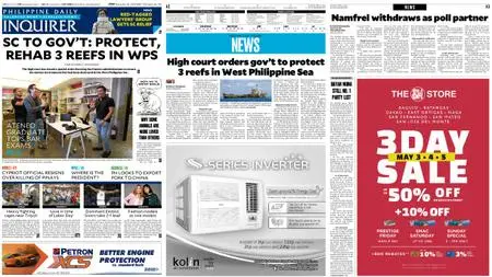 Philippine Daily Inquirer – May 04, 2019