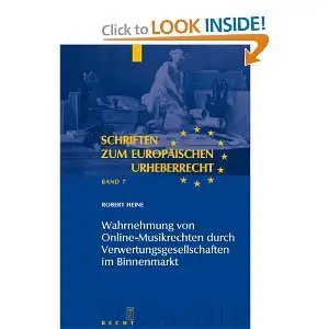 Wahrnehmung von Online-Musikrechten durch Verwertungsgesellschaften im Binnenmarkt