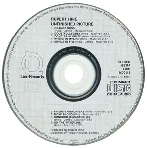 Rupert Hine - Unfinished Picture (1973)
