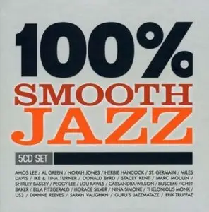 VA - 100 Percent Smooth Jazz (5CD) (2008)