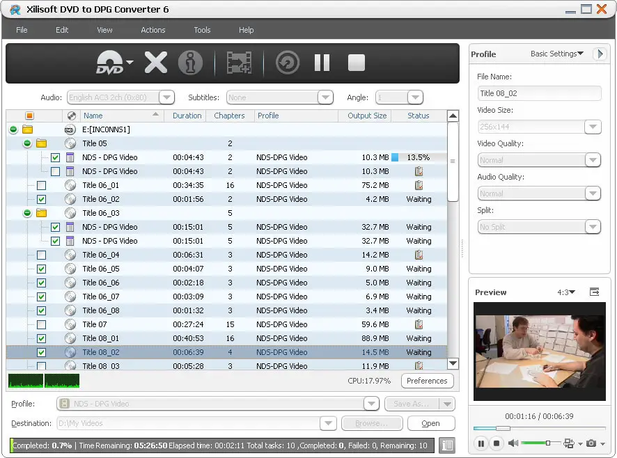 Xilisoft DVD to DPG Converter 6.5.1.0314 + Rus