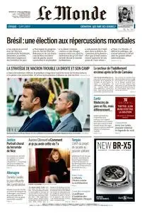 Le Monde du Dimanche 30 et Lundi 31 Octobre 2022