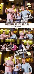 People in bar & beer