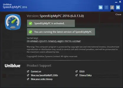 Uniblue SpeedUpMyPC 2016 6.0.13.0 Multilingual