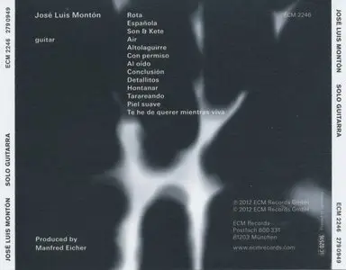 Jose Luis Monton - Solo Guitarra (2012) {ECM 2246} [Re-Up]
