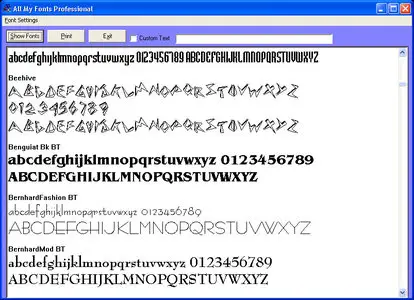 All My Fonts Professional 3.11