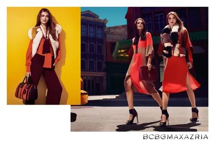Elena Melnik (Елена Мельник) & Ella Kandyba (Элла Кандыба) by Hasse Nielsen for BCBG Max Azria Fall 2012