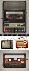Retro Appliances Vector