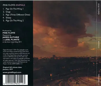 Pink Floyd - Animals (1977) [2011, Remastered]