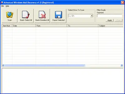Advanced Windows Mail Recovery v1.0