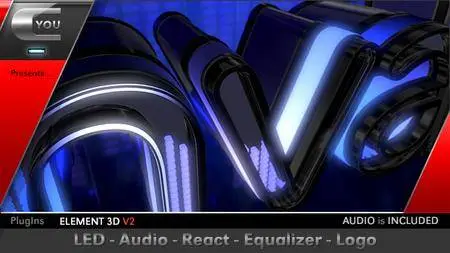 LED Audio React Equalizer Logo - Project for After Effects (VideoHive)