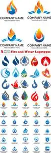 Vectors - Fire and Water Logotypes